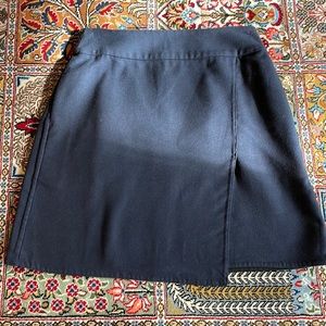 Navy mini skirt
